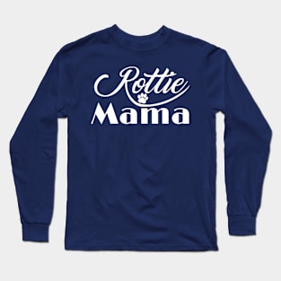 Rottie Mama Shirt Rottweiler Parent's Day Gift from Daughter Long Sleeve T-Shirt